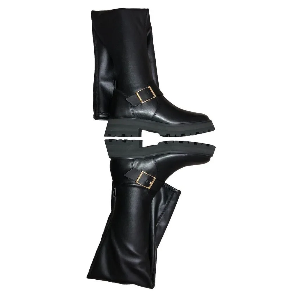 Michael‎ Kors Boots Women's 6 Black Easton Over The Knee OTK 36 NEW